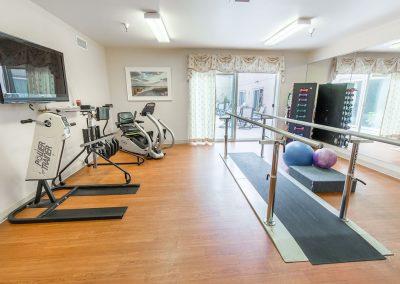 rehab gym at Monterey Care Center